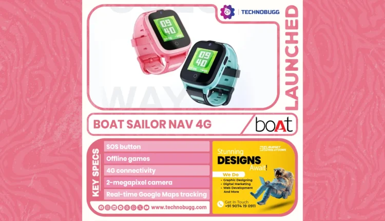 boAt Sailor Nav 4G Smartwatch: Advanced Connectivity for Kids & Peace of Mind for Parents
