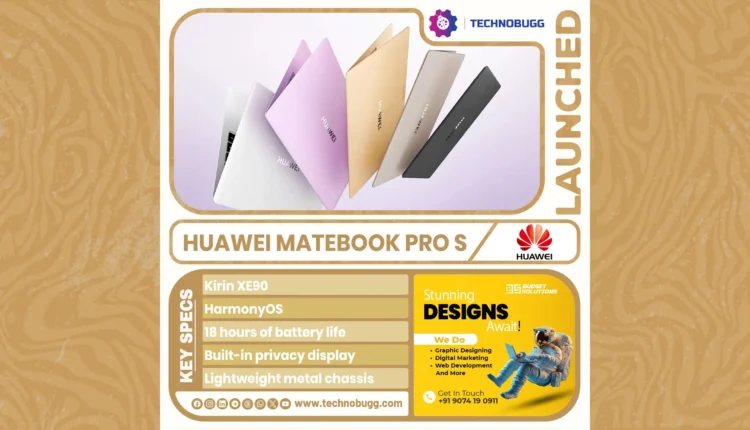 Huawei MateBook Pro S: Next-Gen Laptop Blends Privacy, AI, and Power for Tech Enthusiasts