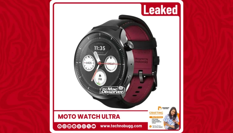 Moto Watch Ultra: Leaked Renders Unveil Premium Design & Advanced Tech for Enthusiasts