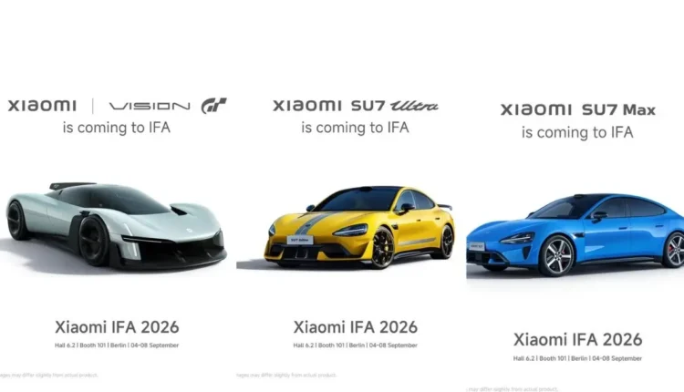 Xiaomi Vision GT, Xiaomi SU7 Ultra and Xiaomi SU7 Max Confirmed To Launch At IFA 2026
